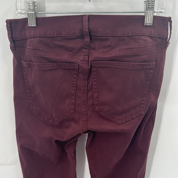 Ann Taylor Women's Wine Color Jeans Size 2 Petite - Picture 8 of 15
